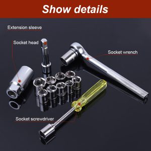 40pcs Aiwa Socket Wrench Tool Kit & Screwdriver And Socket Set