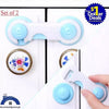 (Buy 1 Get +1 Free) New 1pc Cabinet Door Drawers Refrigerator Locks Protection from Children Baby Safety Plastic Security Lock(random color)