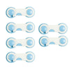 (Buy 1 Get +1 Free) New 1pc Cabinet Door Drawers Refrigerator Locks Protection from Children Baby Safety Plastic Security Lock(random color)