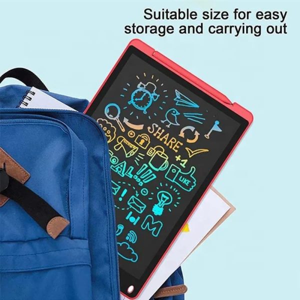Writing Pad LCD Tablet For Kid Digital Drawing Pad – Erasable Writing Board – Writing Pad (Random Color) - 10 inch