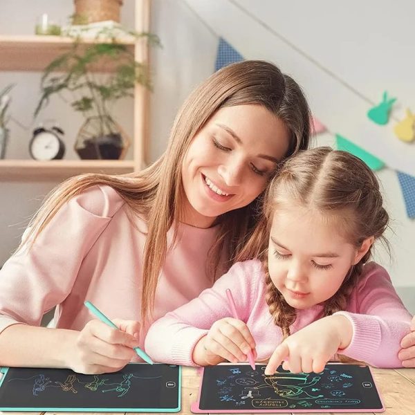 Writing Pad LCD Tablet For Kid Digital Drawing Pad – Erasable Writing Board – Writing Pad (Random Color) - 10 inch