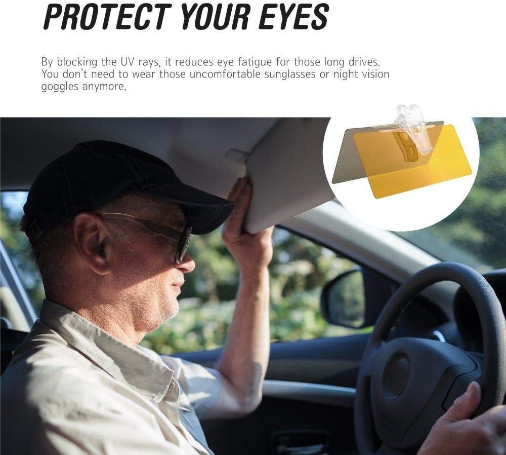 HD Sun Visor for FOGGY weather - The Day & Night Visor for Your Car - Quality 01