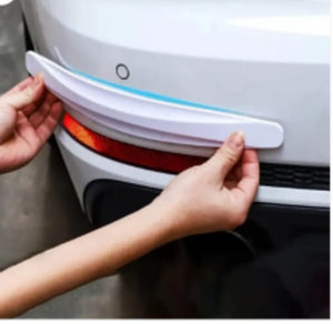 Car Bumper Protector Strip Guard Corner Protection Strips Scratch Auto car Anti Collision Car Corner Bumper (Color White)