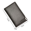 Men PU Leather Wallet Business Clutch Bag Multi Card Slot Credit Card Holder | Best Quality Wallet For Men - Dark Brown