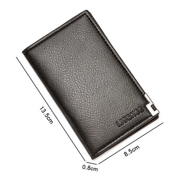 Men PU Leather Wallet Business Clutch Bag Multi Card Slot Credit Card Holder | Best Quality Wallet For Men - Dark Brown