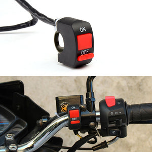 On/Off Handlebar Switch for Motorcycle Universal switch for bike, Extra external on off button - Button