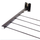 Cloth Drying Stand (24 Inches) with Free Rope Foldable Wall Mounted Heavy Duty Cloth Dryer for Laundry – Space Saver, Modern Hanger Stand