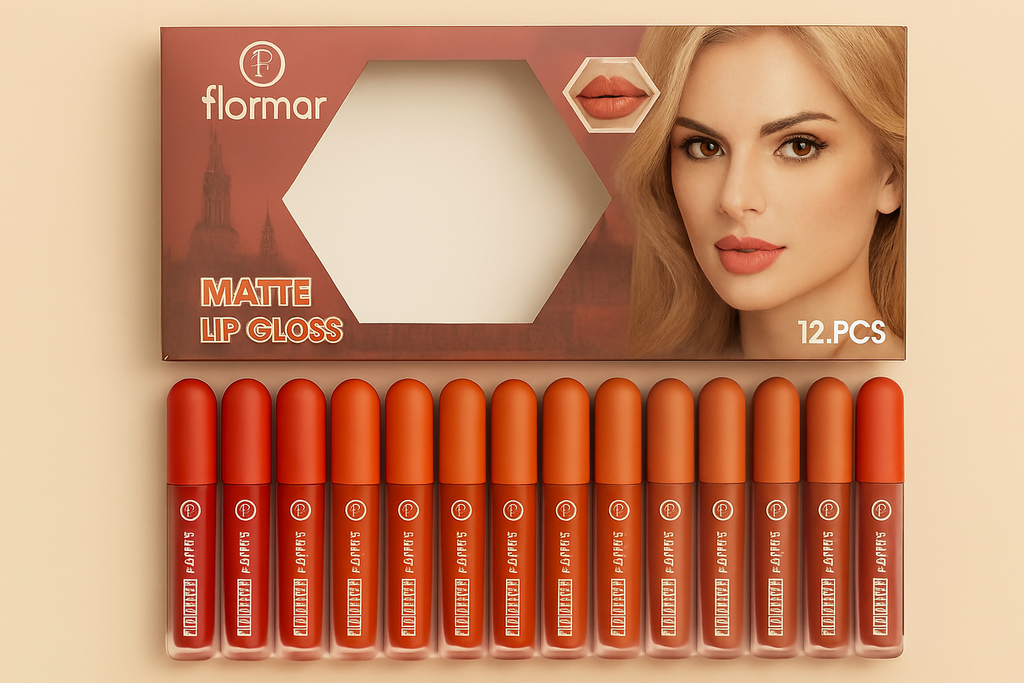 Nude Shades High Pigmented Lipgloss – Set of 6 & 12 Creamy Long-Lasting Glosses | Moisturizing, Smooth Finish & Everyday Wear - Pack Of 12