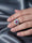 Sparkling Zircon Rings For Women | Stylish Crystal Design Fashion Jewelry For Daily And Party Wear PXJ-133 (Black)