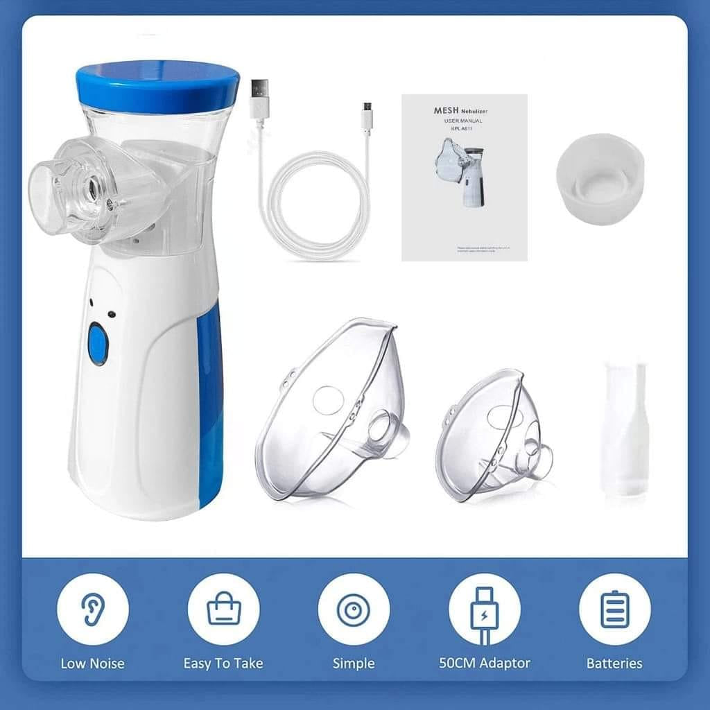 Portable Mesh Nebulizer USB And Battery Operated Mini Nebulizer With Mask Personal Inhaler For Efficient Respiratory Care