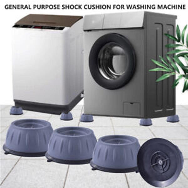 4Pcs Universal Anti‑Vibration Feet Pads | Washing Machine, Dryer, Refrigerator & Furniture Non‑Slip Rubber Mat (Small Size)