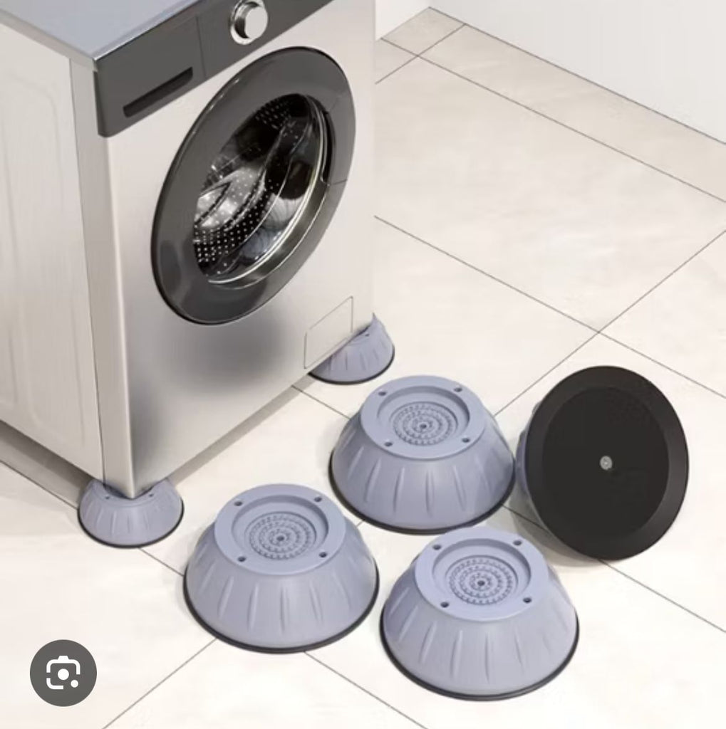 4Pcs Universal Anti‑Vibration Feet Pads | Washing Machine, Dryer, Refrigerator & Furniture Non‑Slip Rubber Mat (Small Size)