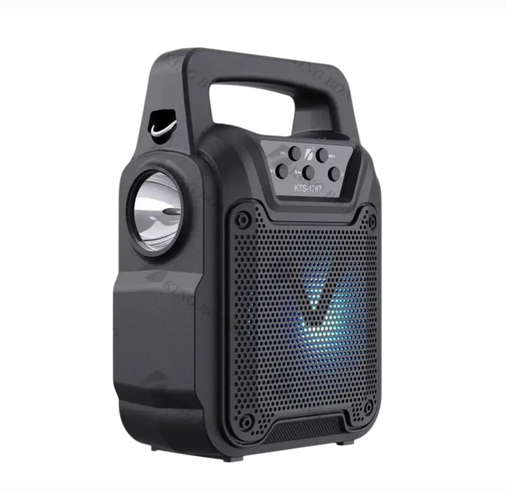 GTS‑1767 Solar Wireless Bluetooth Speaker | MP3, FM Radio, SD Card, USB | LED Flashlight Portable
