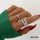 ARJ-143 Snake Shape Adjustable Ring – Stylish Serpent Design Fashion Jewelry (Black)