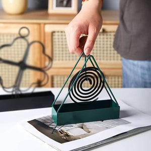 ( Buy 1 Get +1 Free ) Heavy Premium Quality Powder Coated Mosquito  Coil Holder Durable Stylish Safe And Long Lasting (Random Color)
