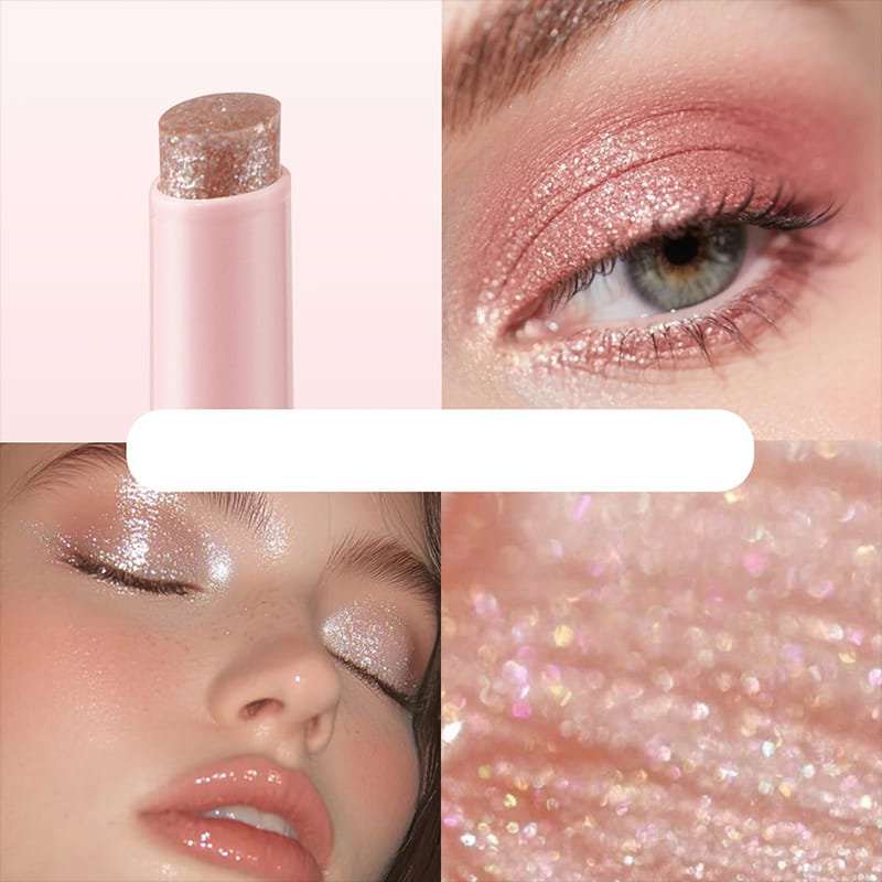 2 In 1 Jelly Shiny Shimmering Eyeshadow Stick | Long Lasting Glow Makeup Stick