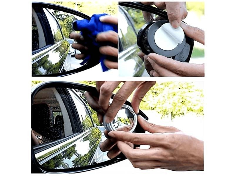 Blindspot Rearview Convex Mirror – 2pcs | Wide-Angle Anti-Glare Side Mirror for Cars & Vehicle