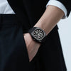 Premium Black Stainless Steel Waterproof Men’s Watch – Luxury Multi-Dial Design (With Box)