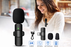 K8 Wireless Collar Microphone 🎤 Type-C Android Supported