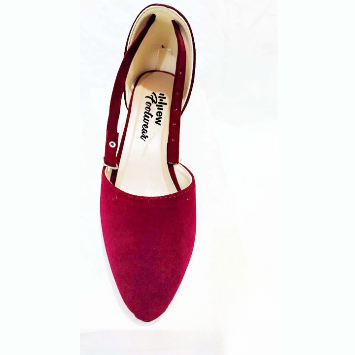 Stylish Velvet Heel Pump Shoes for Ladies – 2 Inch Elegant Party Wear Heels 36/Black