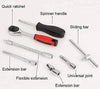 46-Piece Socket Wrench Set – Complete Ratchet & Bit Tool Kit