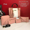 5-Piece Jimmy Choo Bag Combo | Main Bag, Sling, Pouch, Envelope Sling & Card Holder | Black