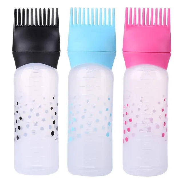 Hair Oil Comb Applicator Bottle with Graduated Scale – Professional