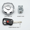 Switch Kit for Honda CG125 Computer Key 3 in 1 Set – Ignition Switch, Tank Cap & Side Lock (Single Key Operated)