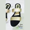 Ladies Casual & Party Wear Flat Slippers – Stylish Elastic Work Design