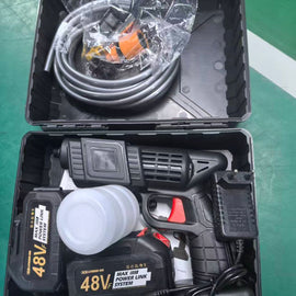 48V Cordless Portable Pressure Washer Gun with Dual Batteries & Carry Case