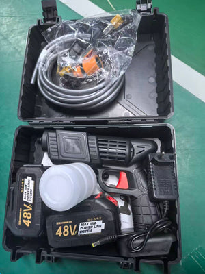 48V Cordless Portable Pressure Washer Gun with Dual Batteries & Carry Case