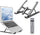 Laptop Stand | Creative Folding Storage Bracket | Adjustable Portable Durable | 24×4.5cm Folded / 24×16.5cm Opened