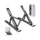 Laptop Stand | Creative Folding Storage Bracket | Adjustable Portable Durable | 24×4.5cm Folded / 24×16.5cm Opened