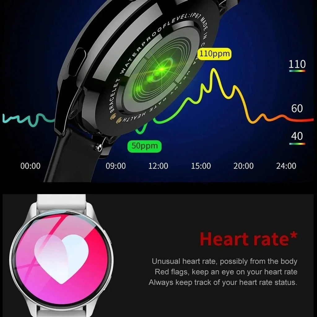 Active 2 Smart Watch | 1.3-Inch Full Touch Screen | 20mm Silica Gel Strap | Portable & Adjustable | Black