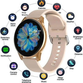 Active 2 Smart Watch | 1.3-Inch Full Touch Screen | 20mm Silica Gel Strap | Portable & Adjustable | Black