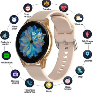 Active 2 Smart Watch | 1.3-Inch Full Touch Screen | 20mm Silica Gel Strap | Portable & Adjustable | Black