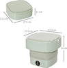 Foldable Mini Washing Machine – Portable Collapsible Washer for Travel, Dorm, Baby Clothes | Random Color |