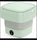 Foldable Mini Washing Machine – Portable Collapsible Washer for Travel, Dorm, Baby Clothes | Random Color |