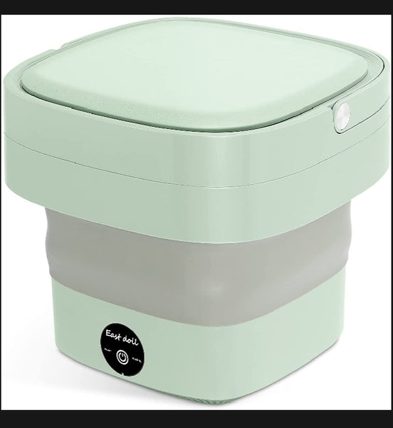 Foldable Mini Washing Machine – Portable Collapsible Washer for Travel, Dorm, Baby Clothes | Random Color |