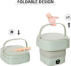 Foldable Mini Washing Machine – Portable Collapsible Washer for Travel, Dorm, Baby Clothes | Random Color |