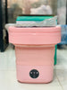 Foldable Mini Washing Machine – Portable Collapsible Washer for Travel, Dorm, Baby Clothes | Random Color |