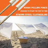 Portable Laundry Rope Clothesline – Adjustable Clothes Drying Line with Hooks | Strong & Durable for Indoor & Outdoor Use