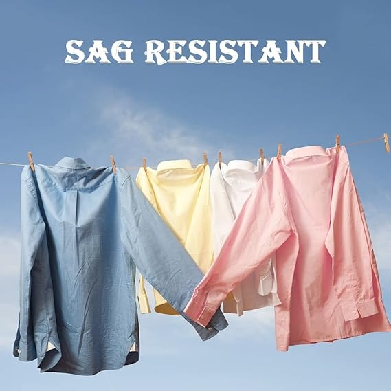 Portable Laundry Rope Clothesline – Adjustable Clothes Drying Line with Hooks | Strong & Durable for Indoor & Outdoor Use