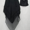 3 Layer Khimar Hijab Set with Niqab – Imported Chiffon 2 Piece Set | Free Size (Black)