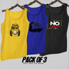Sando Tanks for Men [Pack of 3] | Fitness gym for muscle & body building | sleeveless tank top gym - L