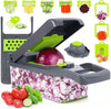 Vegetable Chopper 16 Pcs Set – Manual Onion Chopper, Food Slicer, Dicer, Grater & Potato Cutter with Handle – Multi-Function Kitchen Tool
