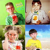 (BUY 1  & GET 2 FREE) ( 1+2 = 3 )  Funny Silly Straw Glasses for Kids and Adults - Creative Flexible Drinking Straw Eyeglasses Fun Party Accessory (Random Color)