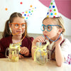(BUY 1  & GET 2 FREE) ( 1+2 = 3 )  Funny Silly Straw Glasses for Kids and Adults - Creative Flexible Drinking Straw Eyeglasses Fun Party Accessory (Random Color)