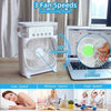 10-Inch Desktop Water Mist Fan – Portable Humidifier Air Cooler with 5-Hole Spray, 3 Speed Modes, and LED Night Light (Not Rechargeable)