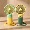 3 Speed Rechargeable Hand Fan – Mini Handy Fan For Kids With Stand (Random Color)